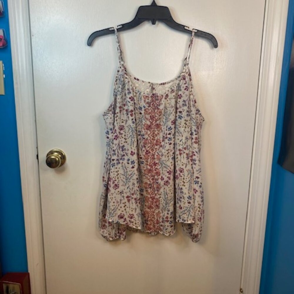 Rewind off the shoulder white red and blue blouse - Picture 2 of 13
